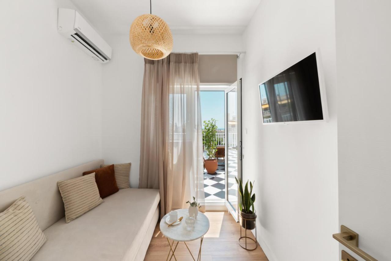 Luxurious Apartment With Big Sea View Terrace - Central Location Atene Esterno foto